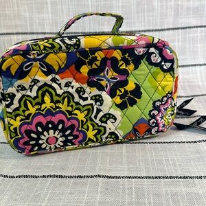 Vera Bradley Blush & Brush Cosmetic Bag Rio retired makeup travel case toiletry